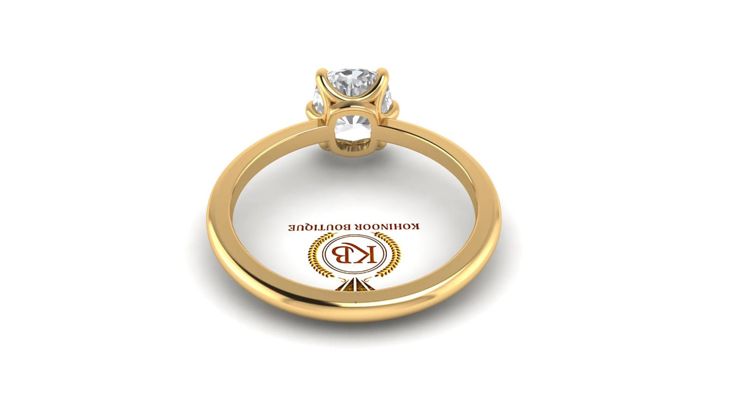 Elongated Cushion Cut Moissanite Solitaire Engagement Ring, wedding\propose\Bridal Ring with 18k\14k\10k Gold, Sterling silver ring
