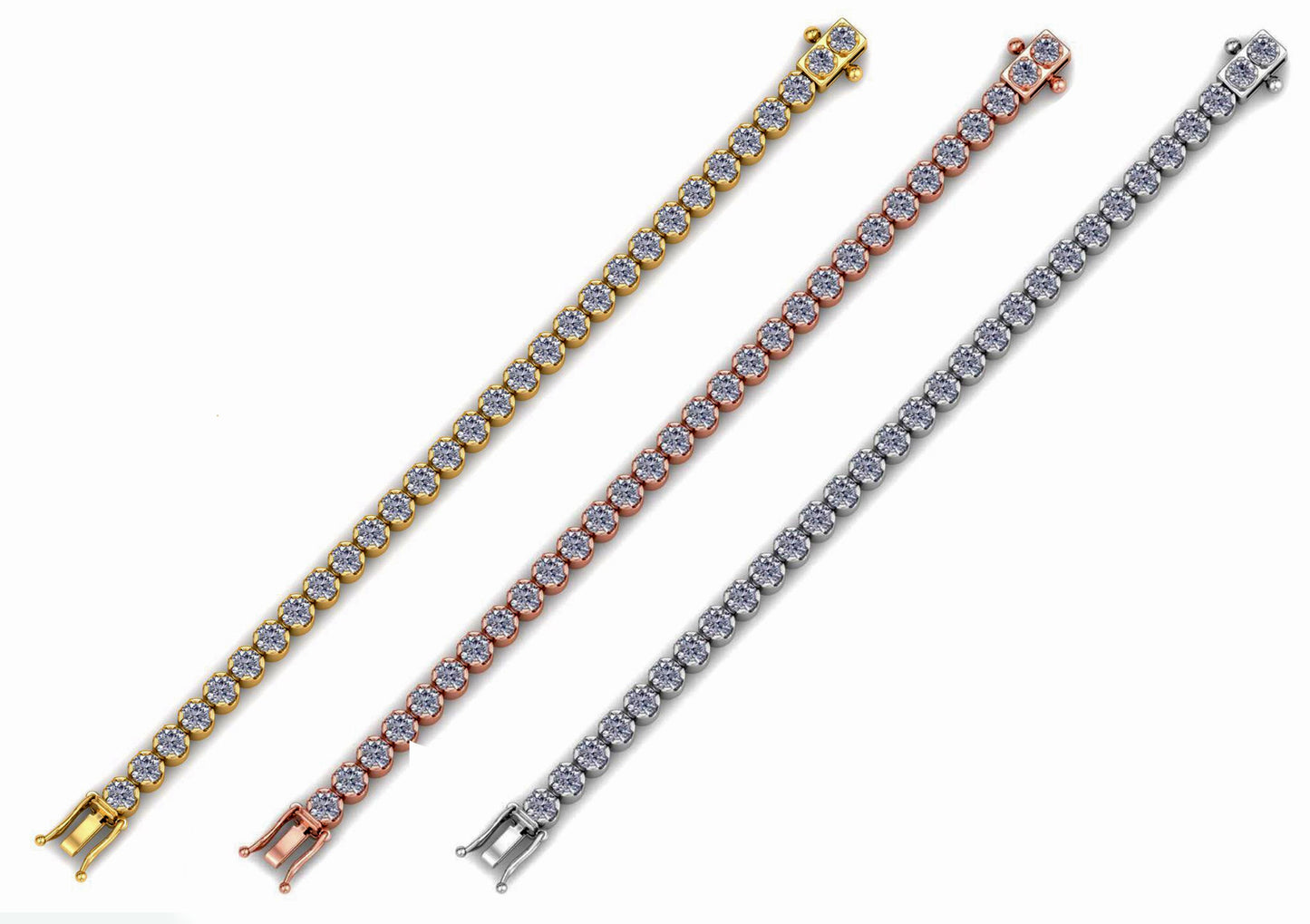 Moissanite Tennis Bracelet, Bracelet for women, Bracelet for Men, Bracelet for her him, Hip hop bracelet,  Tanna Link bracelet