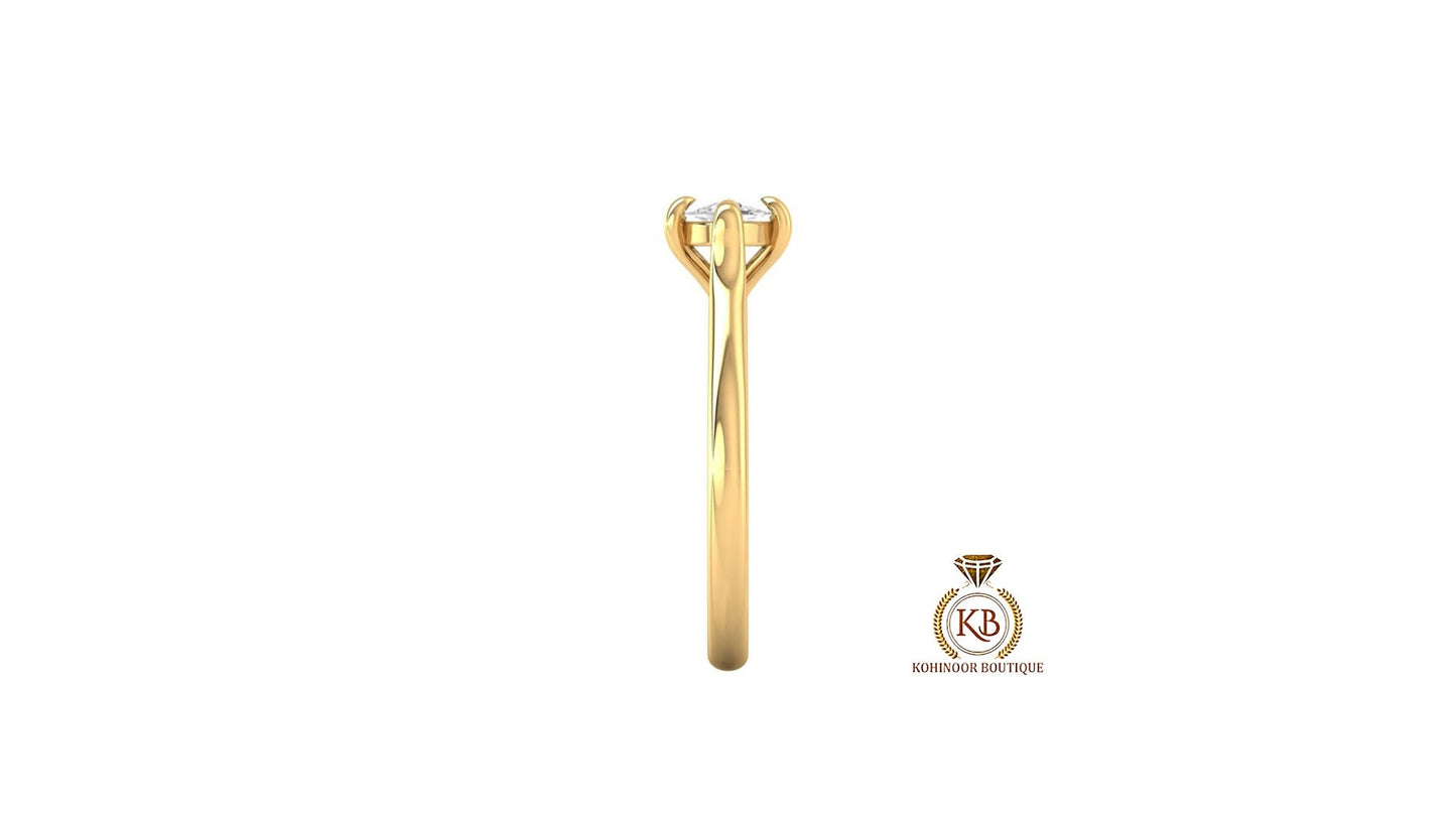 East-West Classic Trellis Marquise Cut Engagement Ring, Solitaire Ring Engagement ring, Proposal Ring, Rings for women