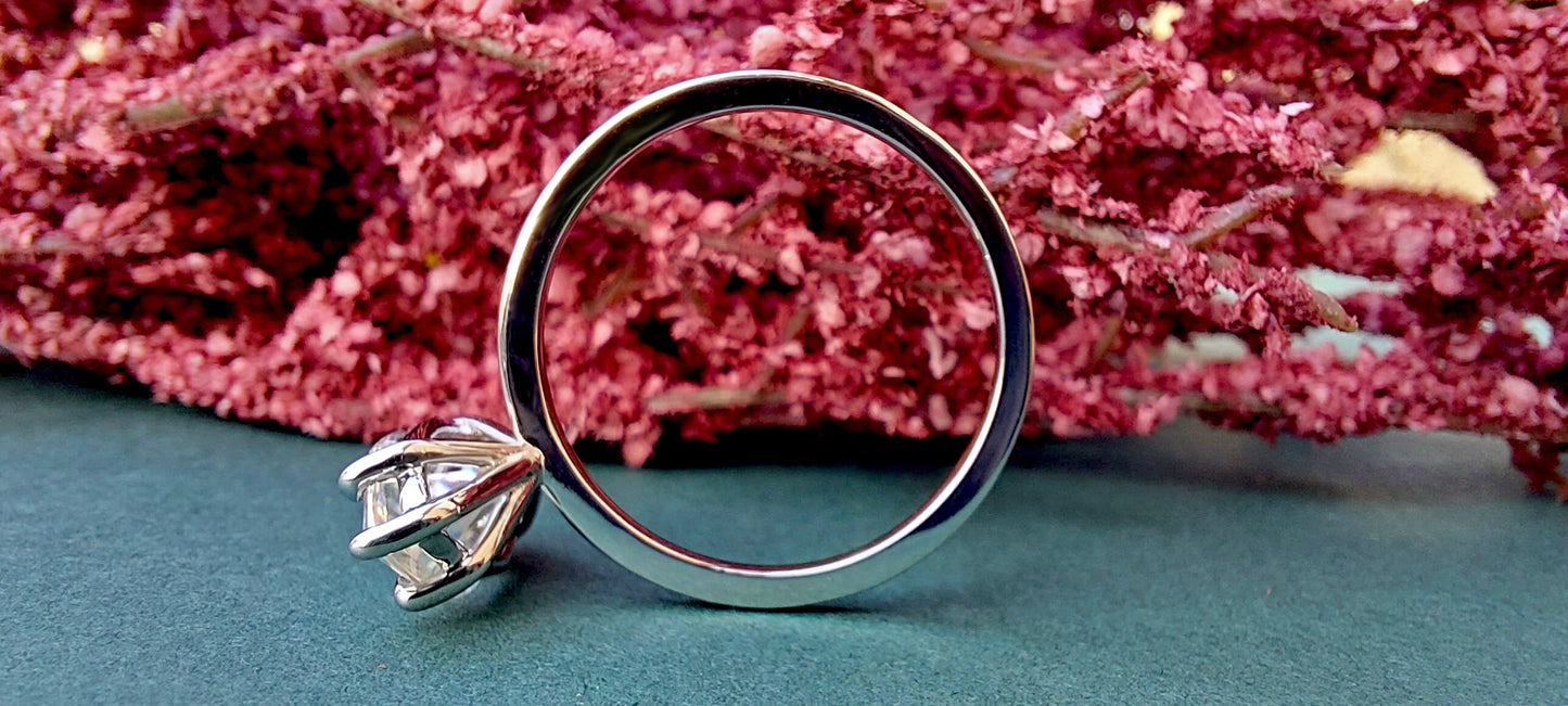 Marquise Cut Moissanite Classic Solitaire Engagement Ring, Promise ring, Proposal ring, Ring for her, gift for her