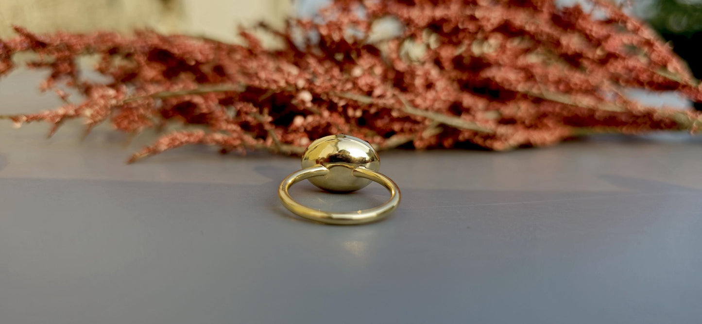 East west set Old mine cut Oval Moissanite Button Back Georgian Cut Down Set ring, blackened gold ring ring for women, Ring for her.