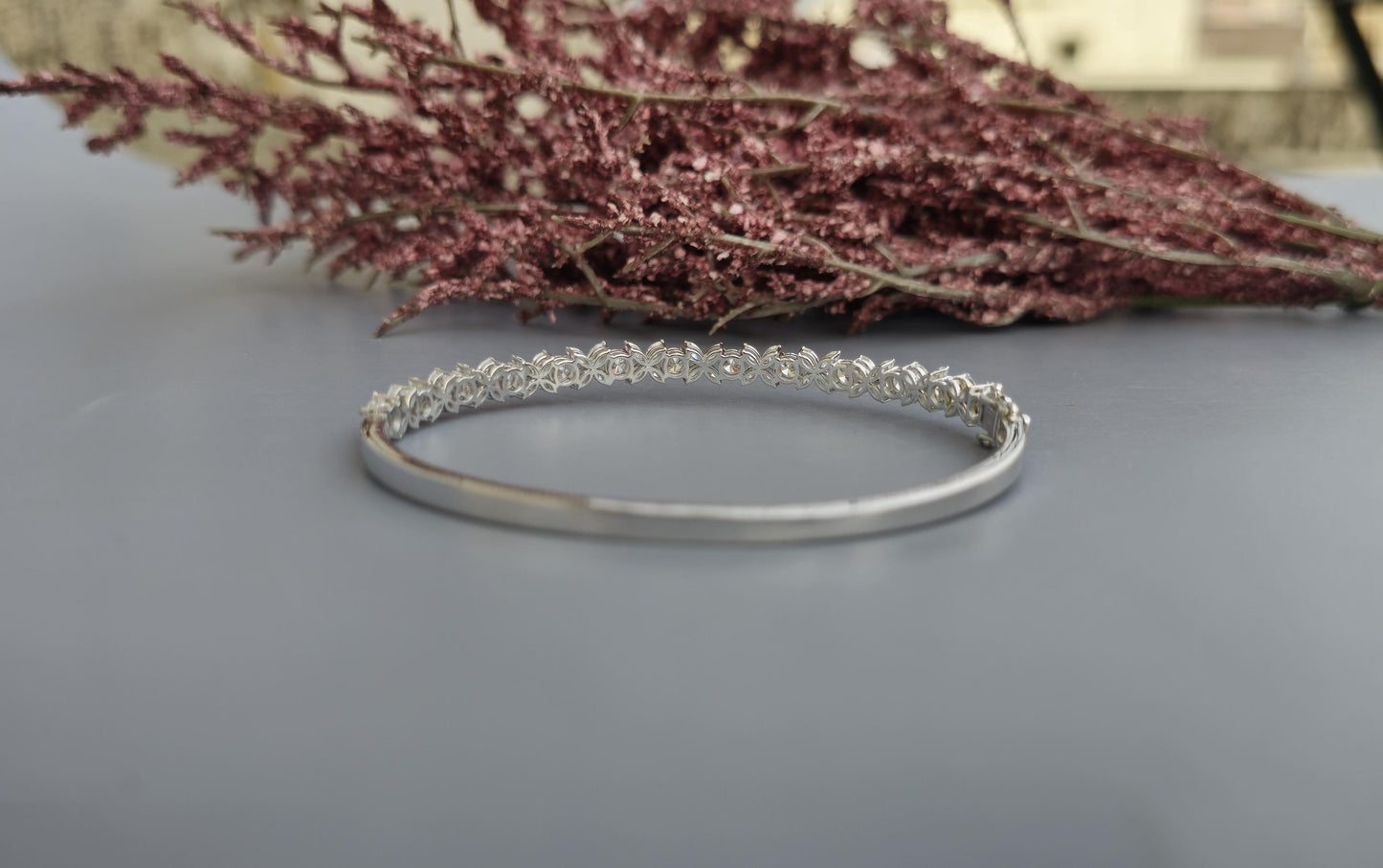 Marquise and round moissanite floral bracelet, bracelet for women, bracelet for her, gift for women