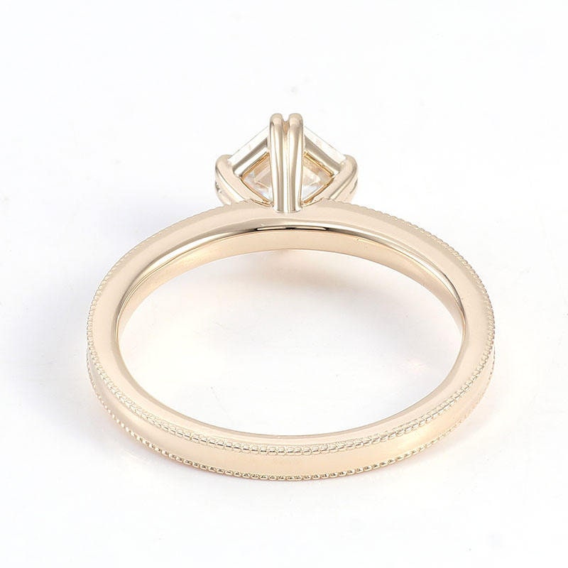 Asscher Cut Kite Set Octagonal Moissanite Solitaire Engagement ring Wedding\Proposal\Promise Ring