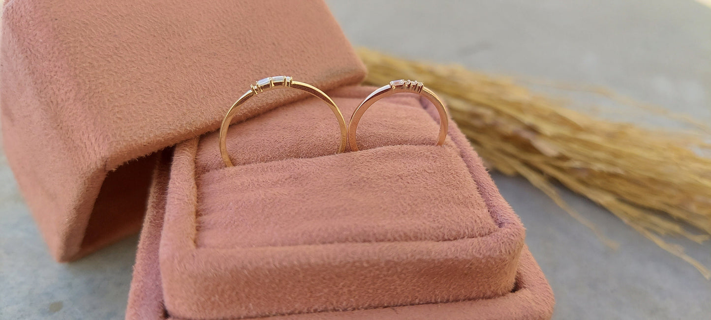 Numbers Date Morse code Moissanite Half Eternity ring, wedding anniversary date, Birth date, personalized gift, Children birth date.