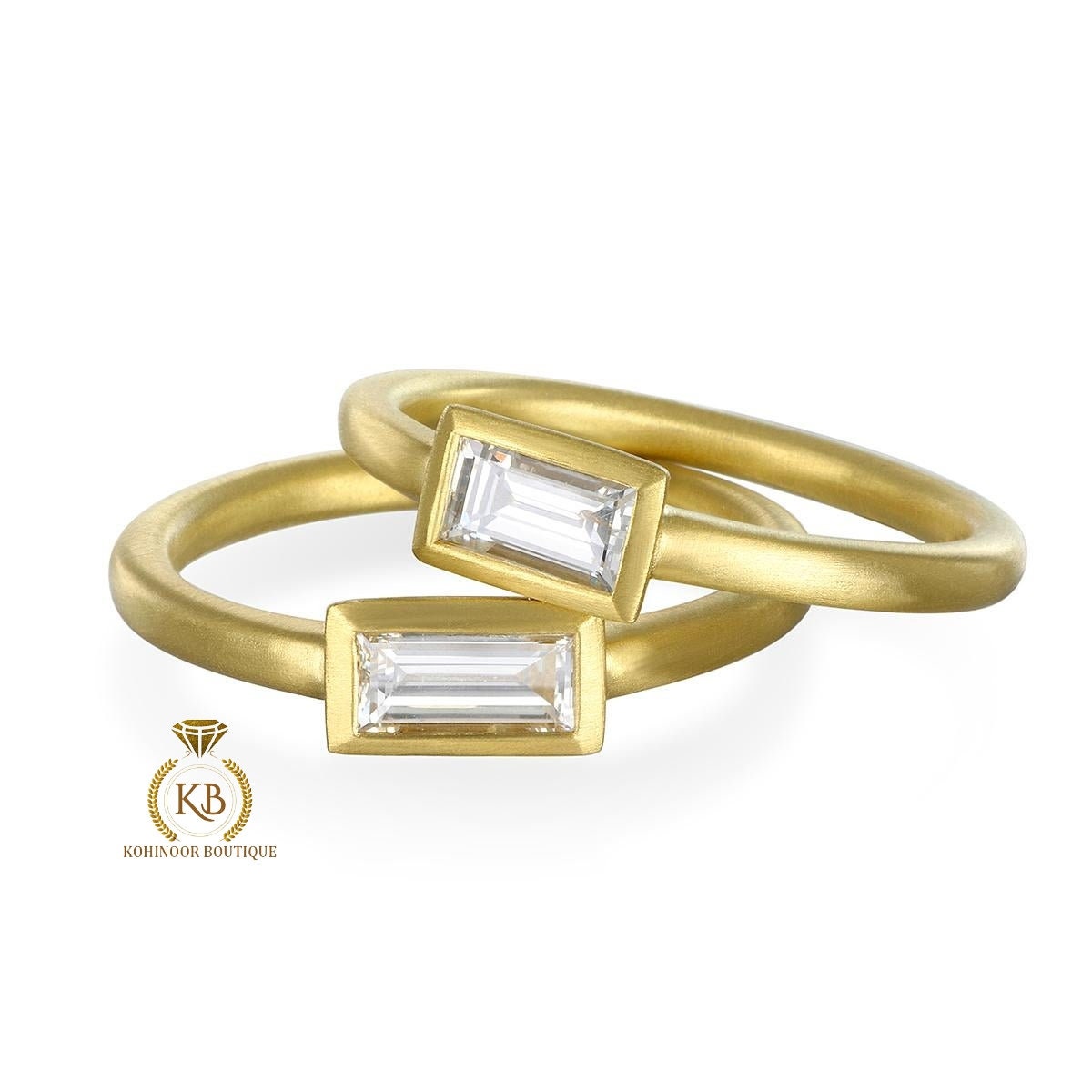 Baguette Moissanite Solitaire Ring, East West Bezel Set Solitaire Engagement Ring 18k\14k\10k White\Yellow\Rose Gold\Platinum