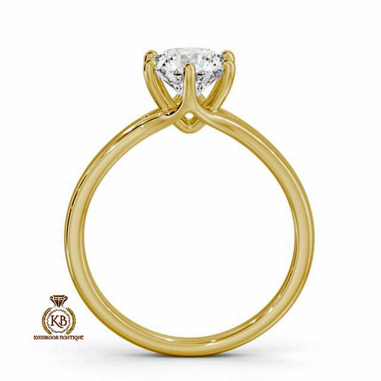 Round Cut Classic Solitaire Moissanite Engagement\Wedding\Mother Ring, ring for her, gift for women, Proposal ring