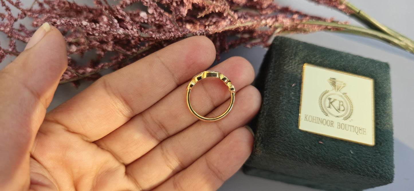 East west Bezel Set Pear Moissanite half eternity ring, Wedding Band, stackable minimalist ring for women, 5 stone anniversary band