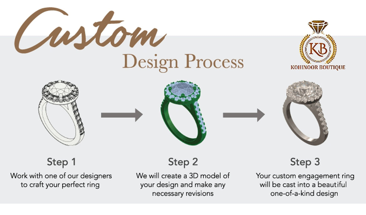3 stone Vintage twisted band, Moissanite Engagement\Wedding\Mother Ring in 18k\14k\10k Gold