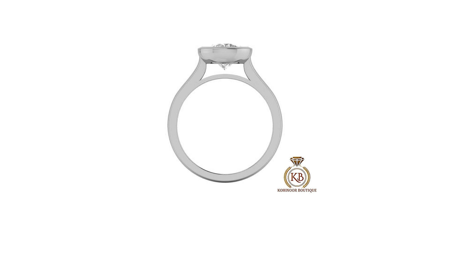 Bezel Round Cut Moissanite Cathedral set Engagement ring, ring for women, promise proposal ring for her