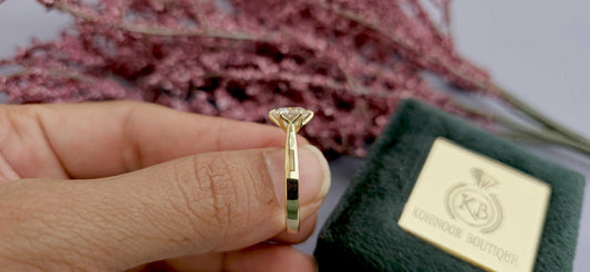 Tulip Lotus Prong Round Moissanite Solitaire Engagement Ring, flower basket  Promise\proposal Ring.