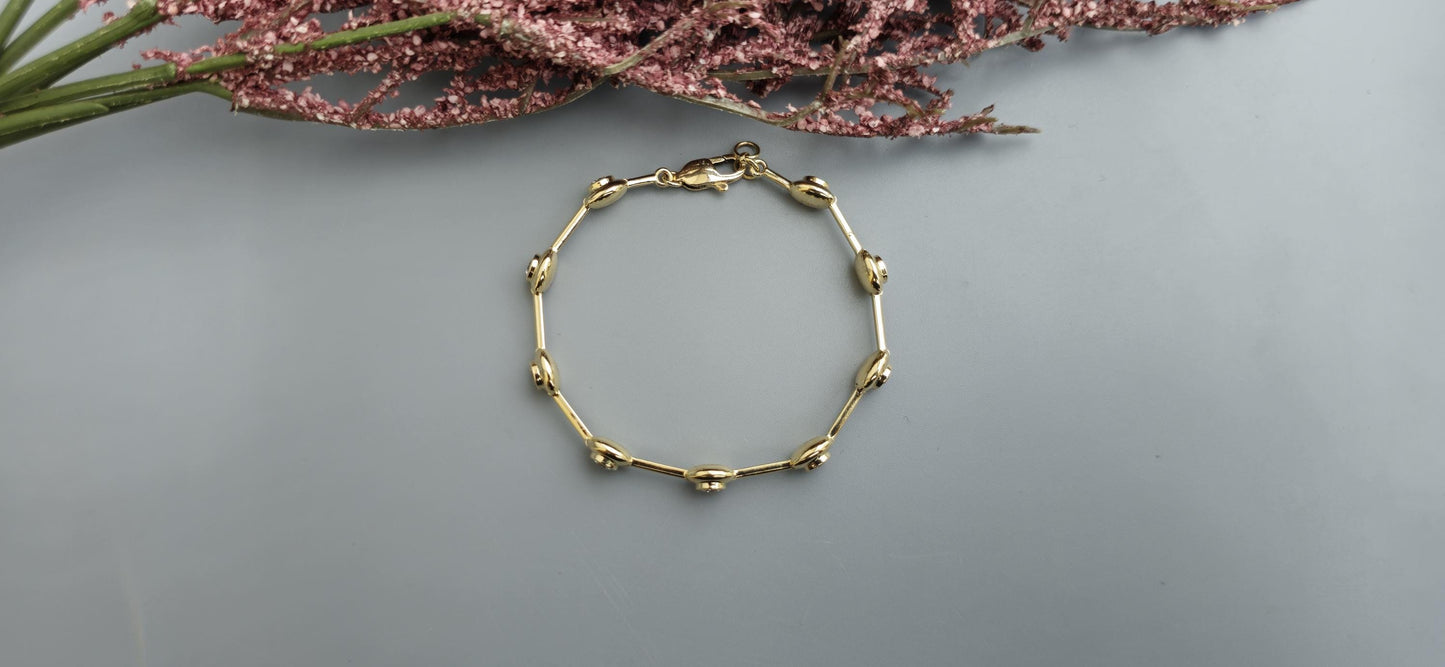 Moissanite Round cut bezel set button back Tennis Bracelet, Bracelet for women, Bracelet for her\girls, Anniversary\Birthday\Christmas gift