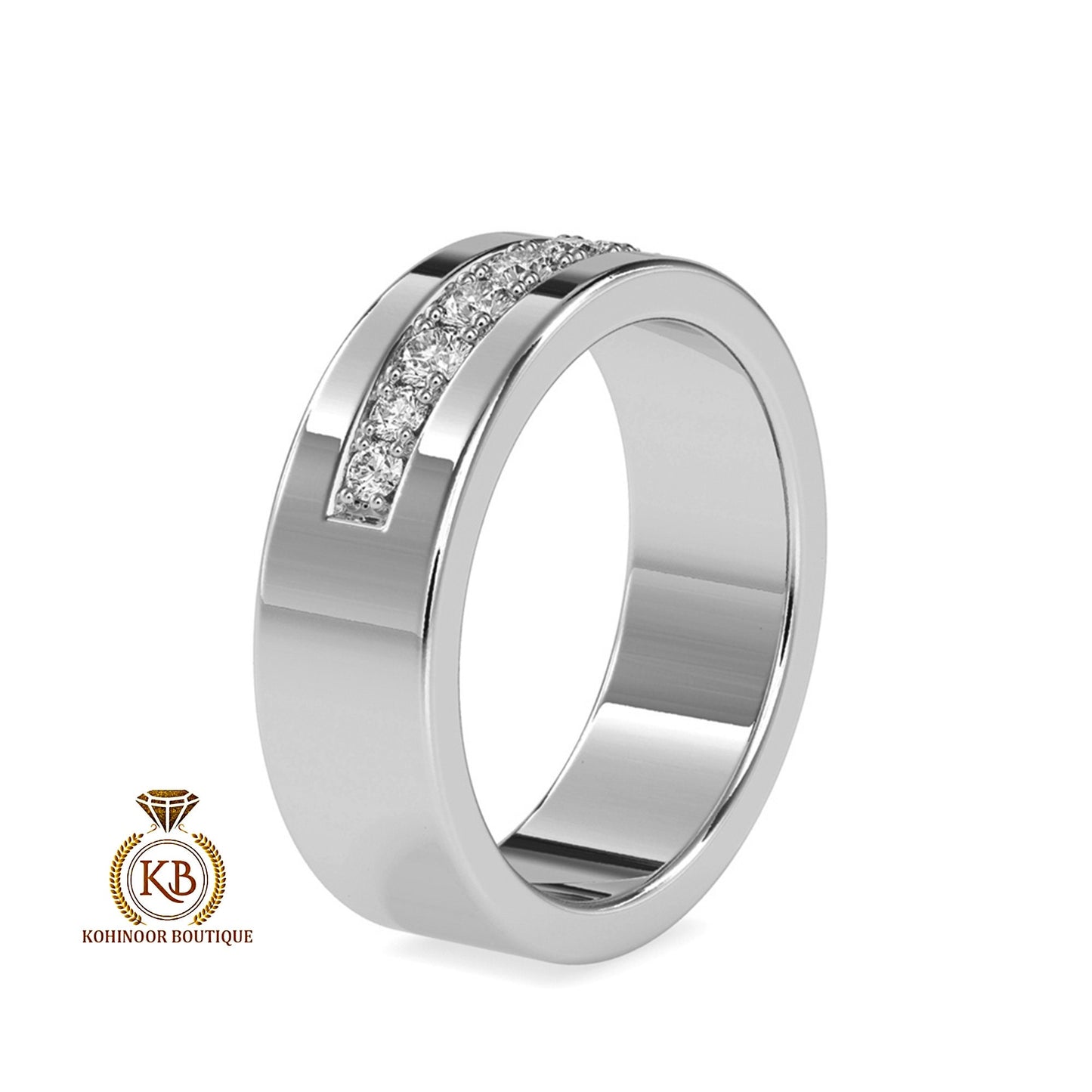 Moissanite Engagement\Proposal\anniversary\Wedding\Stackable Ring in White\Yellow\Rose Gold for Men\Women