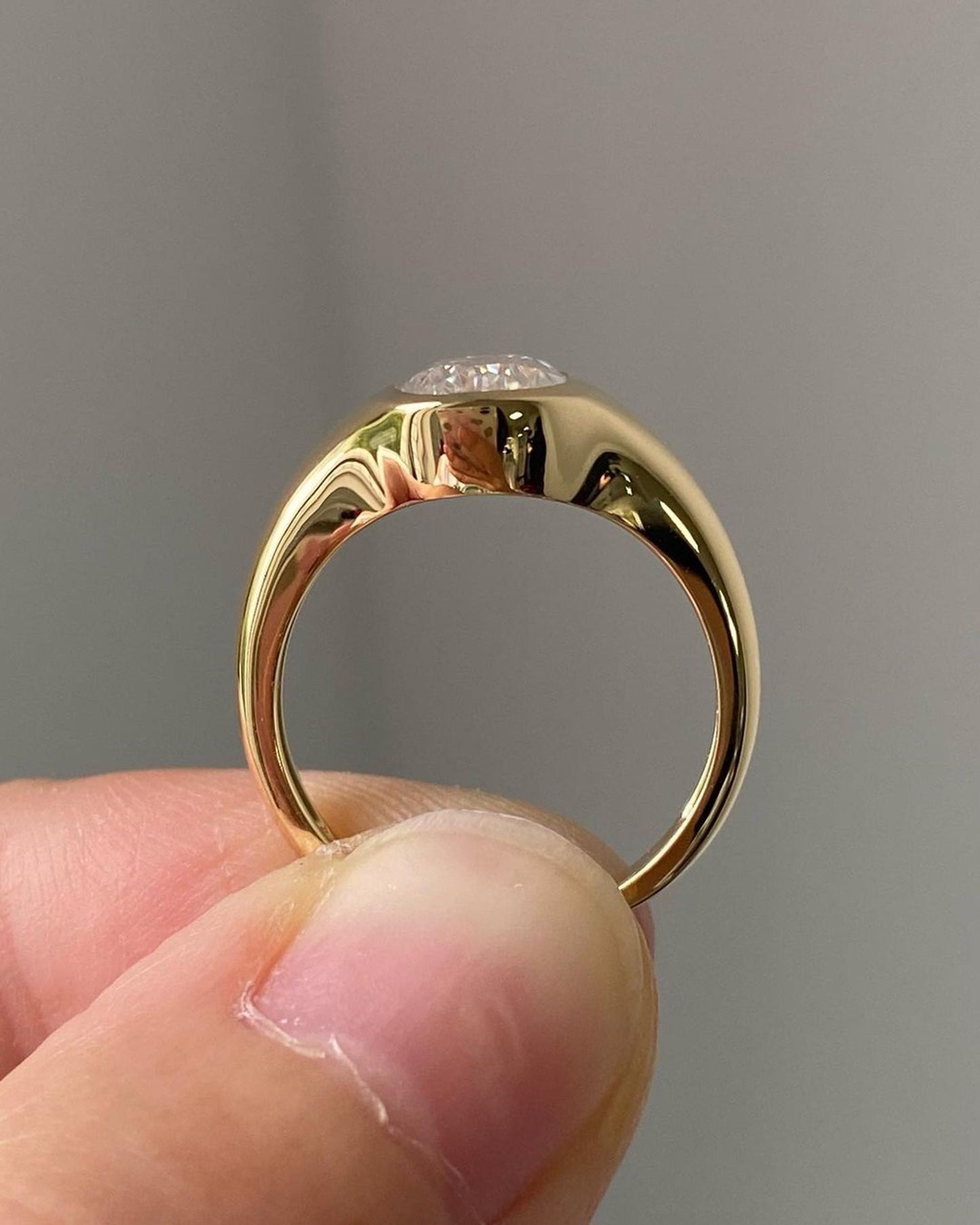 Bezel Set Criss Cut Elongated Cushion Moissanite Solitaire Engagement Ring, Ring for women, Unique cut ring, Gift for her\wife