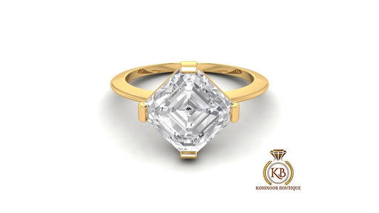 Asscher Cut Kite Set Octagonal Moissanite Solitaire Engagement ring Wedding\Proposal\Promise Ring