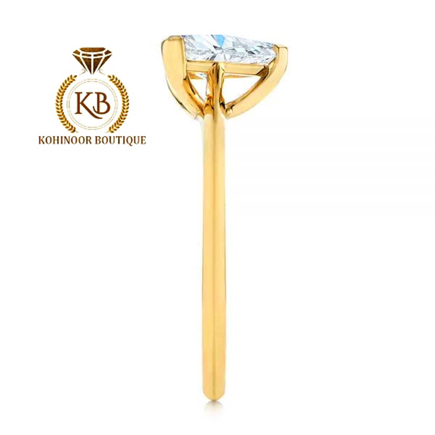 Trillion\trilliant Moissanite solitaire Engagement\Bridal\propose\anniversary Ring with White\Yellow\Rose Gold