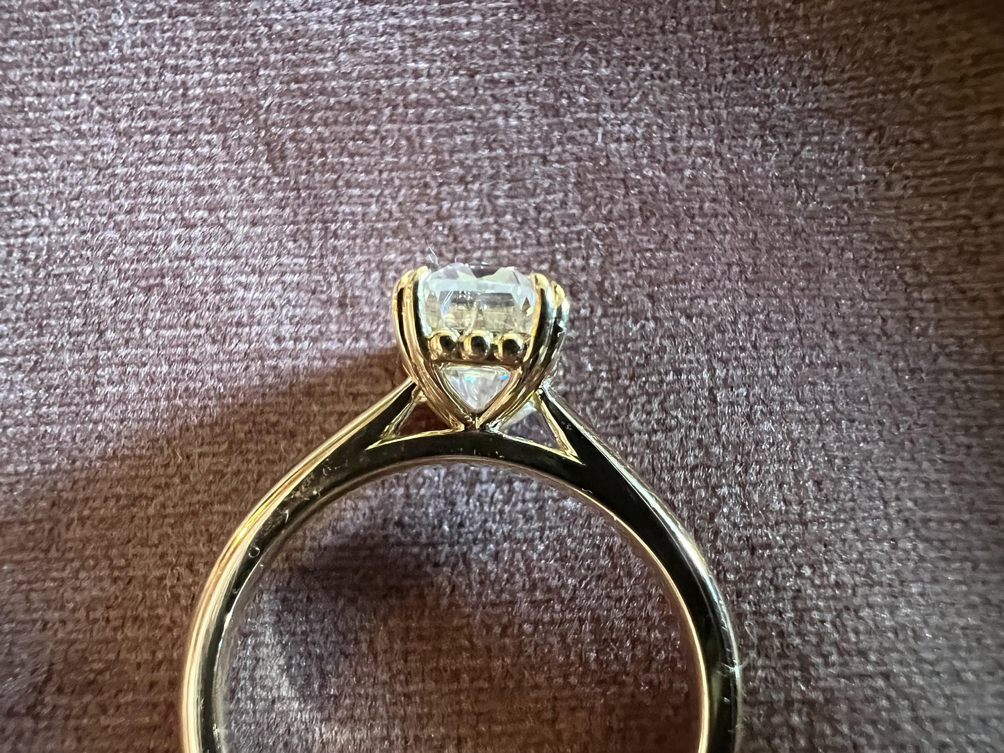Elongated Cushion Cut Moissanite Cathedral Set Engagement Ring, Ring for women, available in 10k\14k\18k