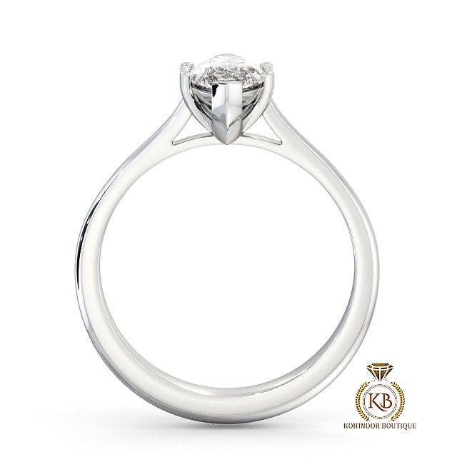 Marquise Cut Moissanite Classic Solitaire Engagement Ring, Promise ring, Proposal ring, Ring for her, gift for her