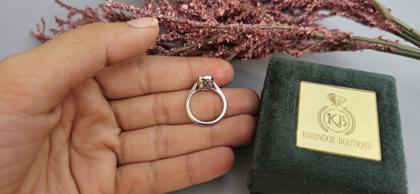 Old Mine Elongated Cushion Cut Milgrain Bezel lattice set Moissanite Engagement Ring with\without shoulders,Vintage Ring