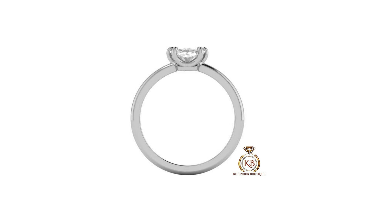 Elongated Cushion Cut Moissanite Solitaire Engagement Ring, wedding\propose\Bridal Ring with 18k\14k\10k Gold, Sterling silver ring