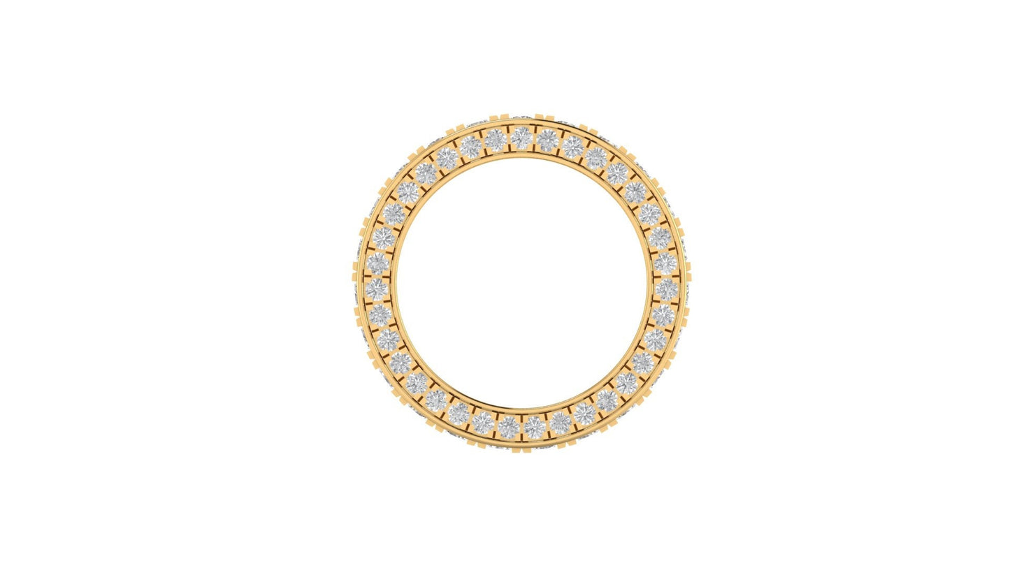 Moissanite eternity band wedding band stacking minimalist bohemian ring, boho ring enhancer, with 18k\14k\10k White\Yellow\Rose Gold