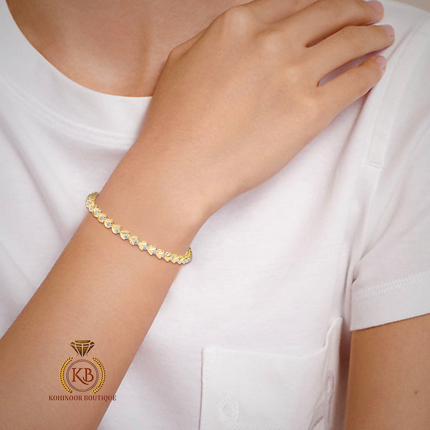 Moissanite Tennis Bracelet, Bracelet for women, Bracelet for girls, Bracelet for her, Anniversary\Birthday\Christmas gift