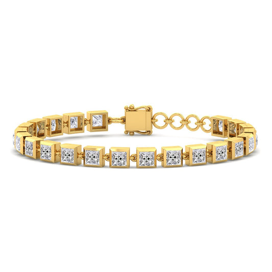 French Cut Moissanite Tennis Bracelet, Antique Cut Bracelet for women, Bracelet for girls, Bracelet for her, Anniversary gift