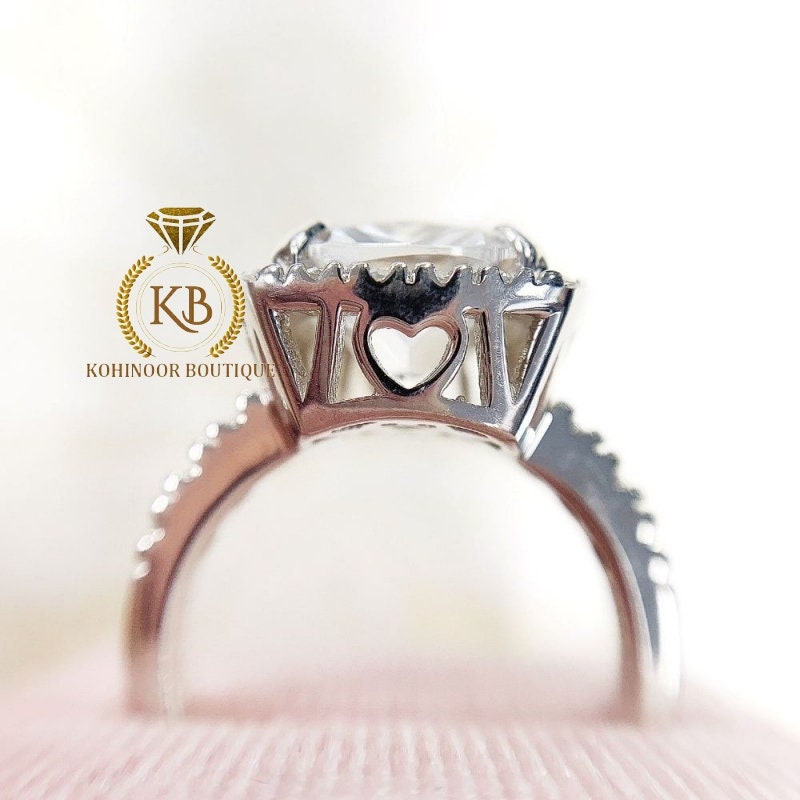 Cushion Cut Halo pave Moissanite diamond solitaire Engagement\Bridal\propose\anniversary Ring in 18k\14k White\Yellow\Rose Gold