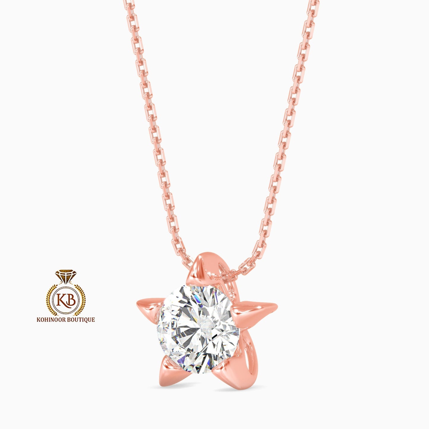 Solitaire Star Colorless Moissanite Pendant without chain, Wedding Pendant, Anniversary Gift, Gift for her, Pendant for women\girls