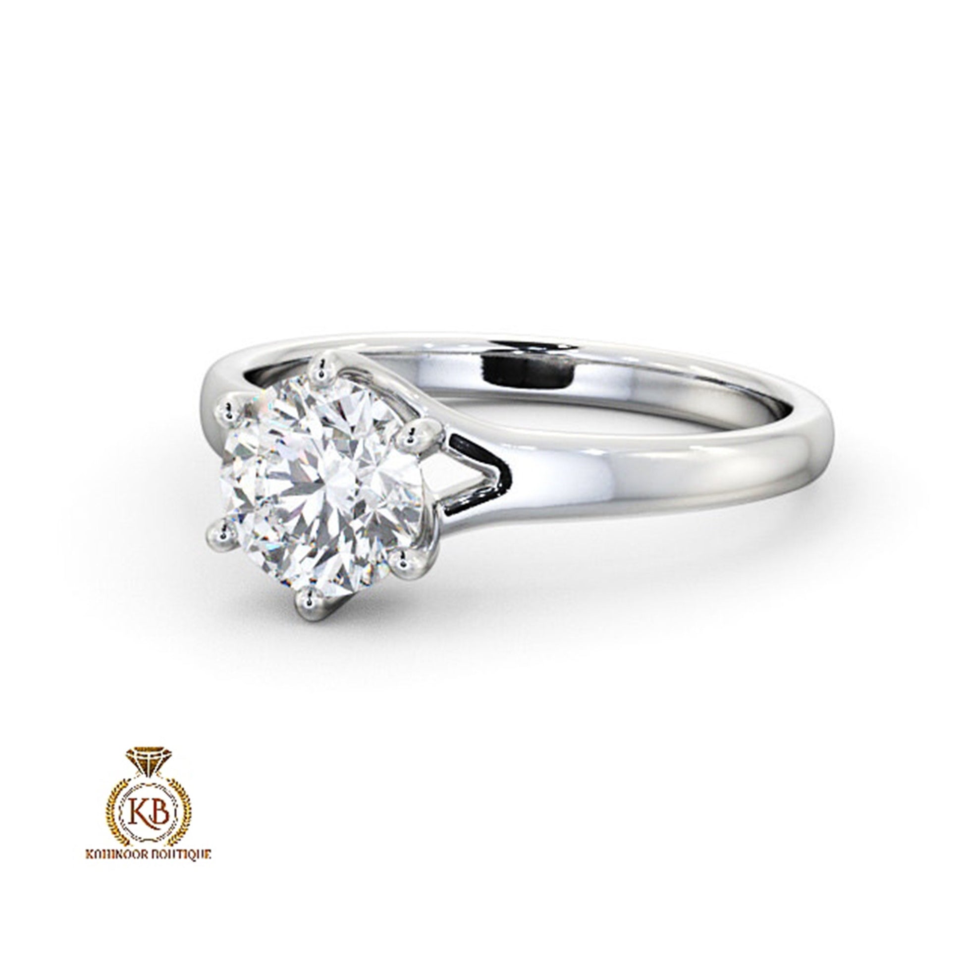 Round Cut Classic Solitaire Moissanite Engagement\Wedding\Mother Ring, ring for her, gift for women, Proposal ring