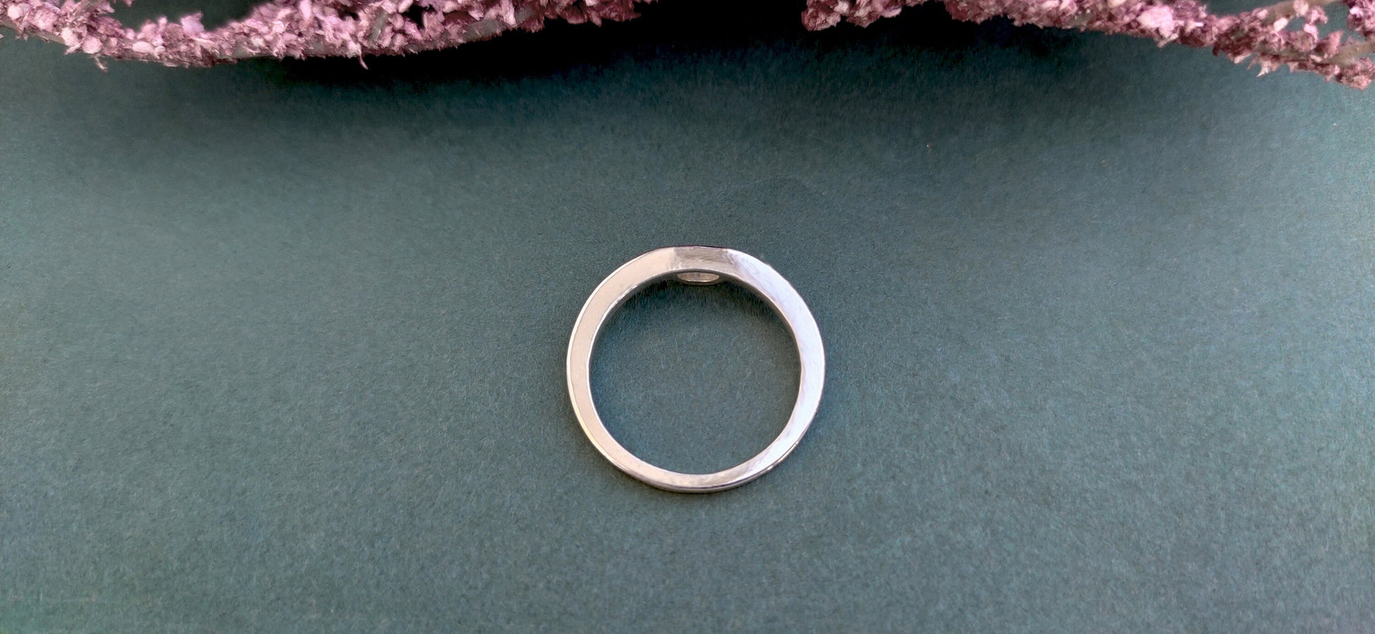 Half Moon Natural Diamond Bezel set Minimalist Solitaire Engagement ring, SGL certified, ring for her women, gift for wife, stackable ring.