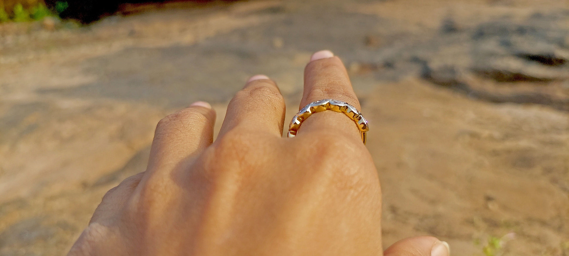 Half Moon Bezel Lace moissanite wedding band,Half eternity ring, Full eternity ring, stackable minimalist ring in White\Yellow\Rose Gold