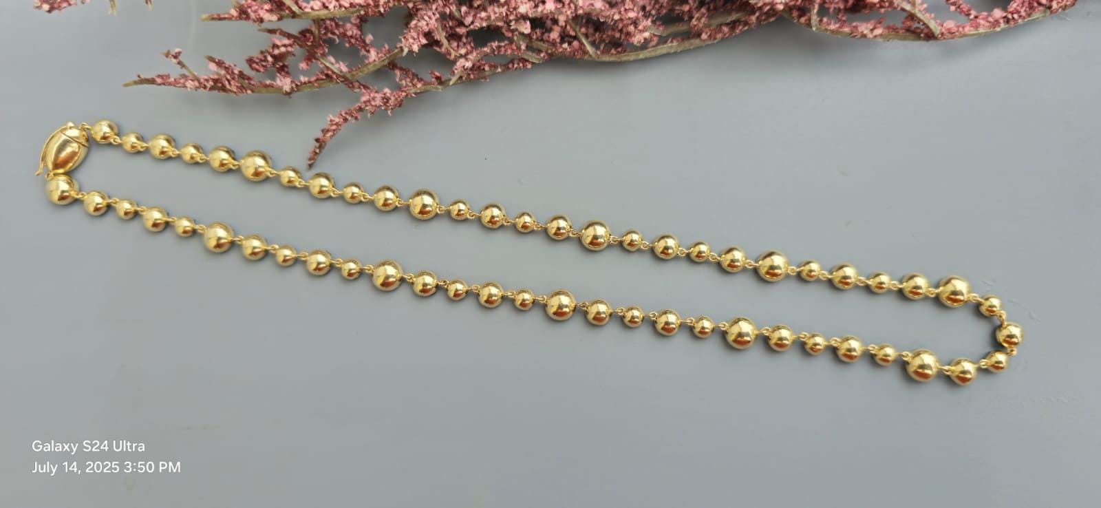 Georgian cut down necklace with moissanite with blackened gold, tennis necklace