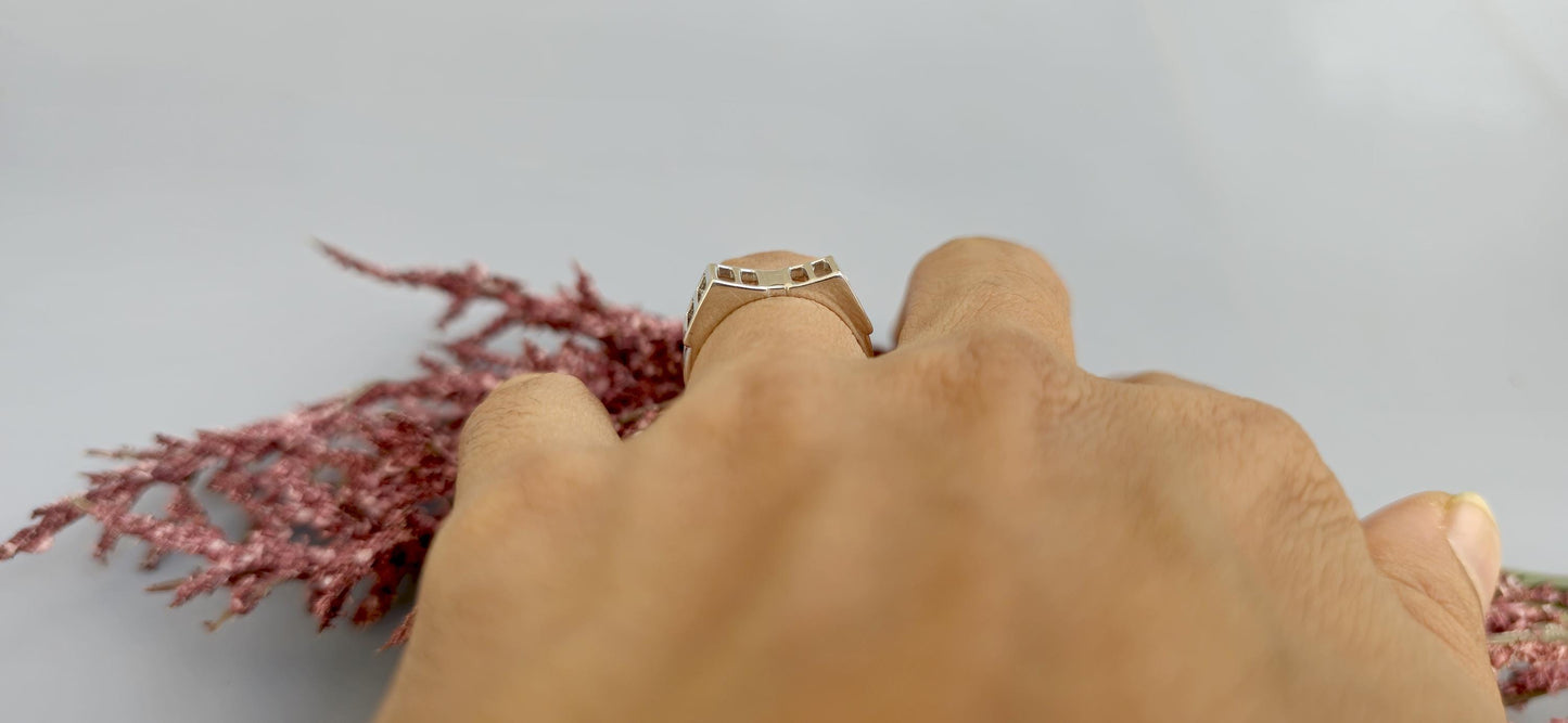 Engagement ring for men, designer wedding ring, Ring for Men, Ring for Unisex adult, Yellow white rose gold, platinum, sterling silver ring