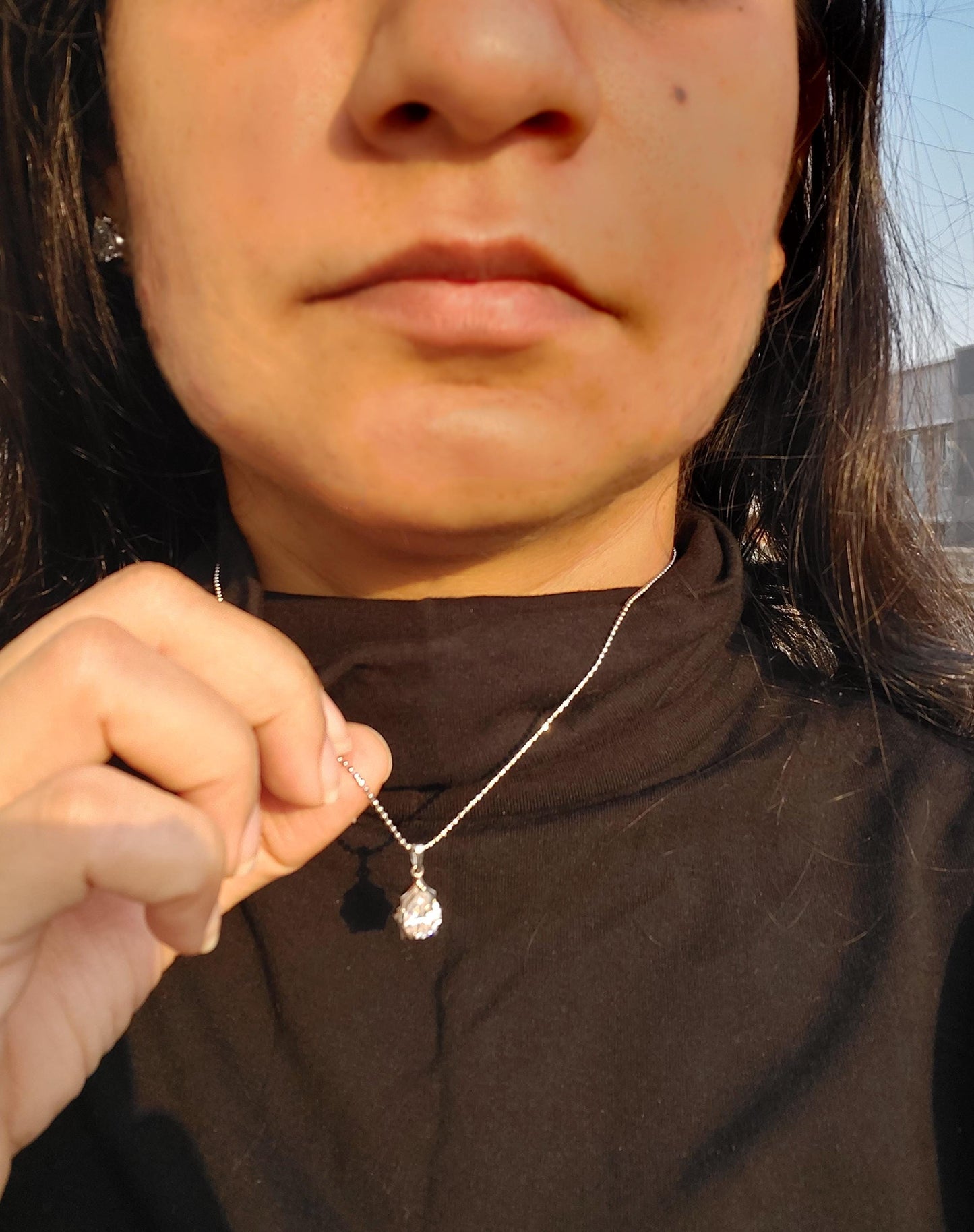 Pear cut Moissanite Pendant without chain, Pendant for women, Pendant for her, gift for mother,  classic solitaire stackable necklace