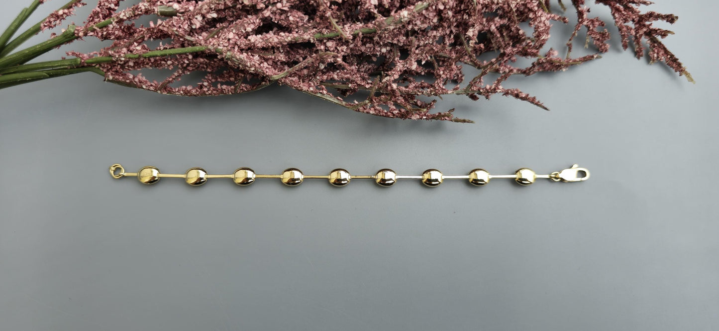 Moissanite Round cut bezel set button back Tennis Bracelet, Bracelet for women, Bracelet for her\girls, Anniversary\Birthday\Christmas gift