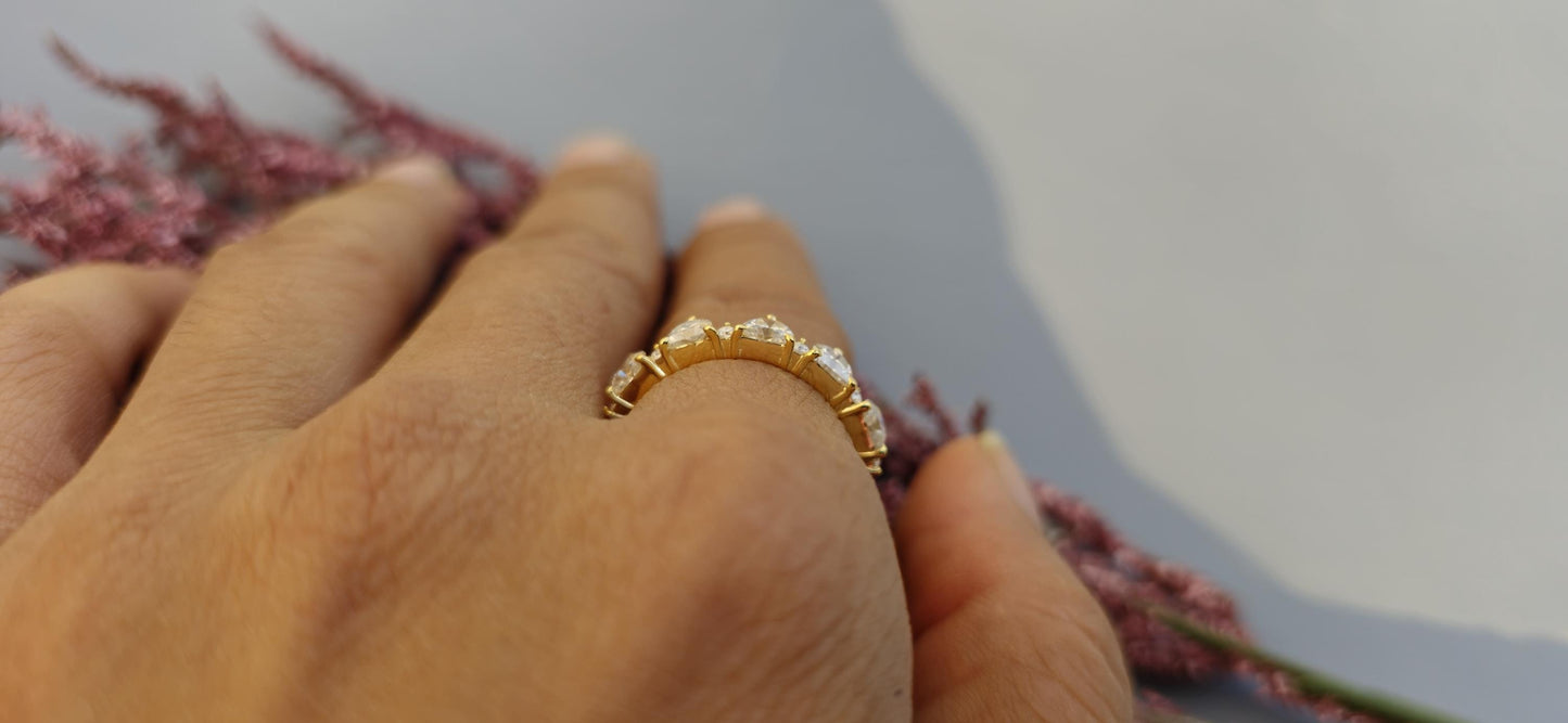 Half Moon Lace moissanite wedding band, Available in 3 styles Half Eternity\ Full Eternity\ Open end Full Eternity.