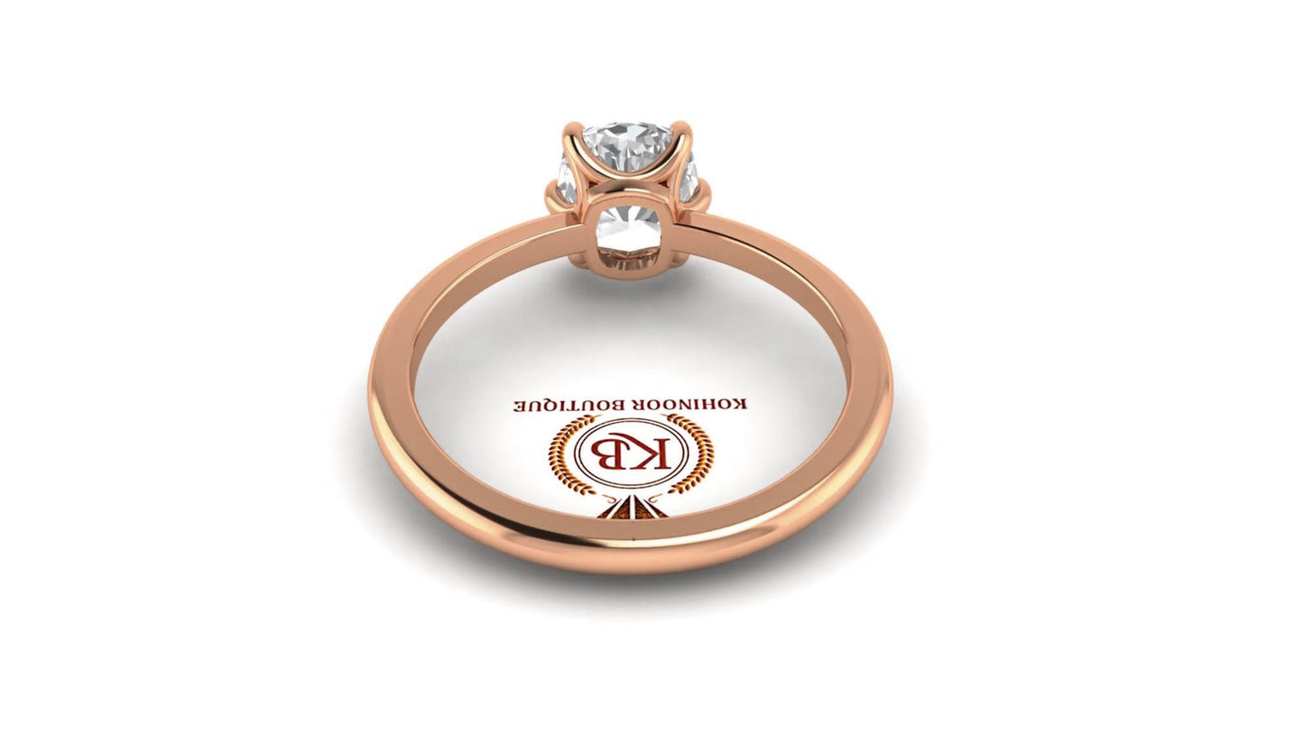 Elongated Cushion Cut Moissanite Solitaire Engagement Ring, wedding\propose\Bridal Ring with 18k\14k\10k Gold, Sterling silver ring