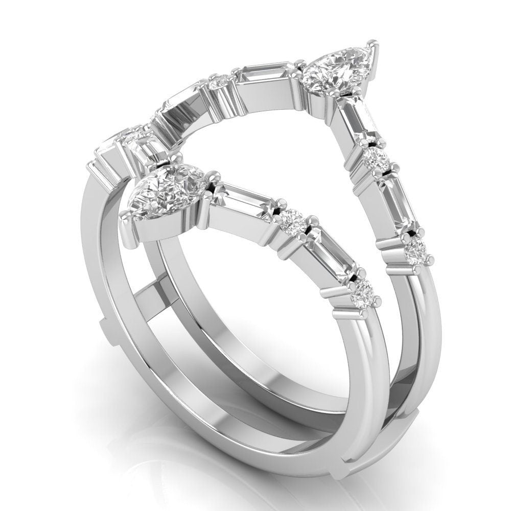 Ring Enhancer, Aggie college ring wrap, Moissanite diamond engagement Ring Wrap Wedding band Ring Jacket