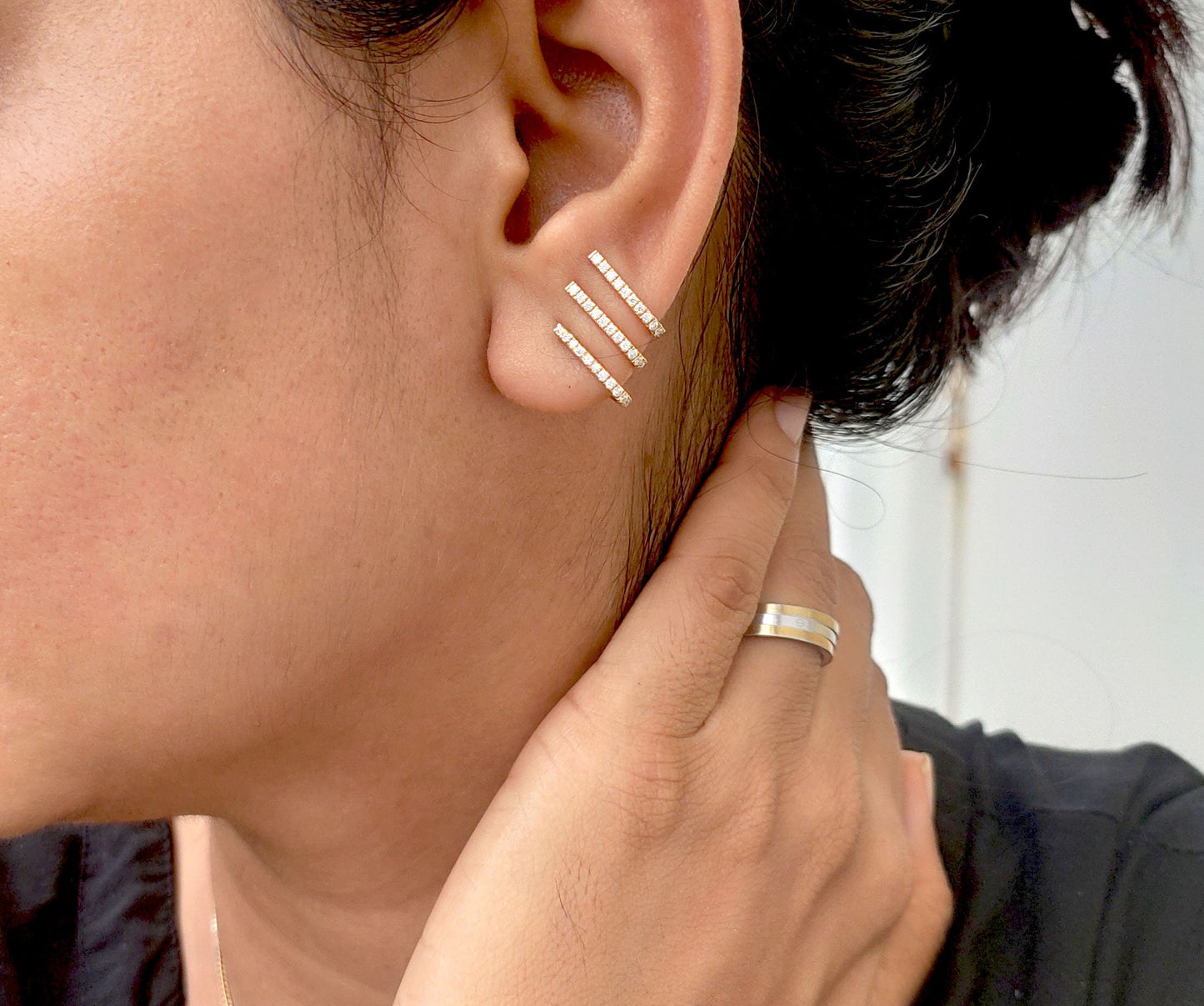 Moissanite Earrings, Earrings for women, Party wear earrings, Anniversary Gift for wife, birthday gift for women