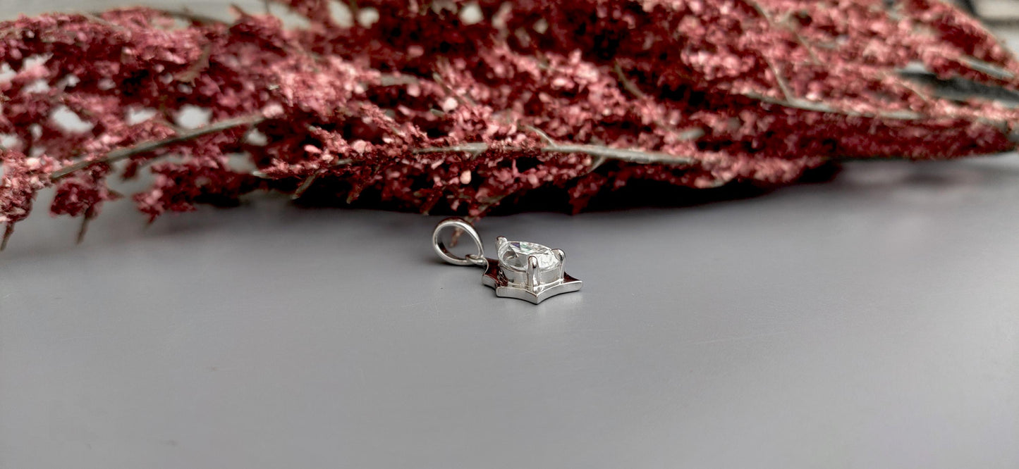 Pear cut Moissanite Pendant without chain, Pendant for women, Pendant for her, gift for mother,  classic solitaire stackable necklace