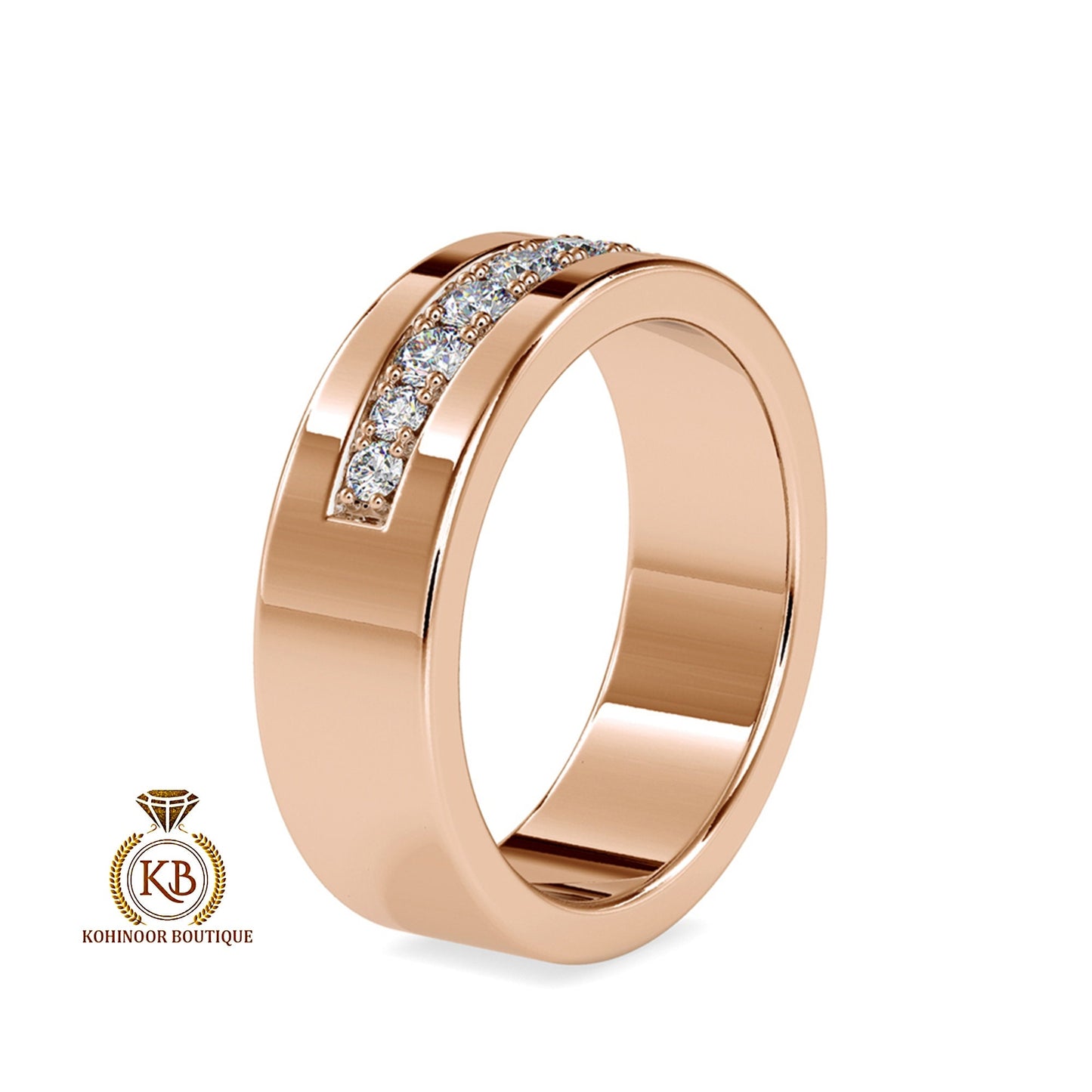 Moissanite Engagement\Proposal\anniversary\Wedding\Stackable Ring in White\Yellow\Rose Gold for Men\Women