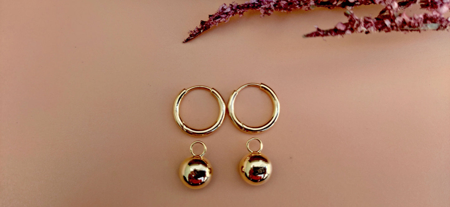 Old European Cut OEC Round Moissanite button back Georgian cut down Gypset, statement earring, blackened gold earrings.