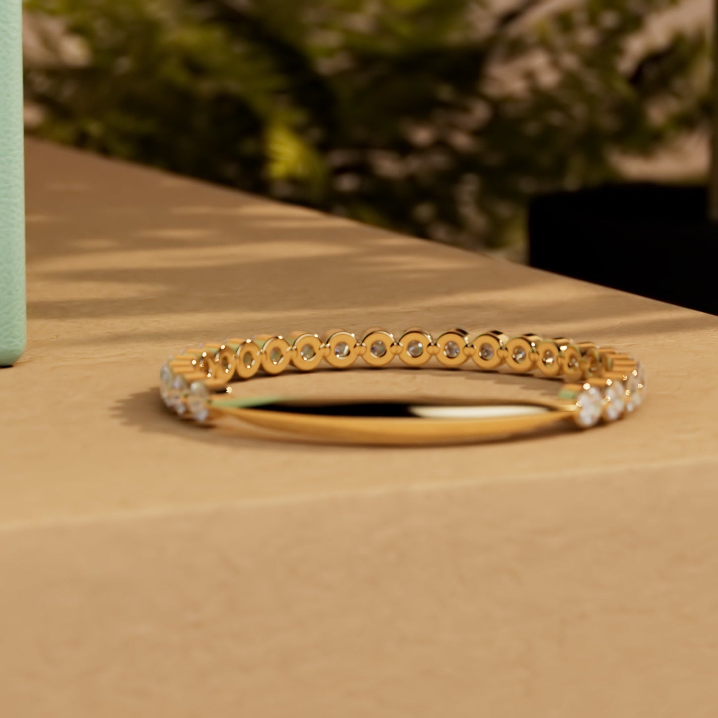 Floating Moissanite wedding band, Half\Full eternity Distance wedding ring, Bubble stackable minimalist dainty ring, Wedding band