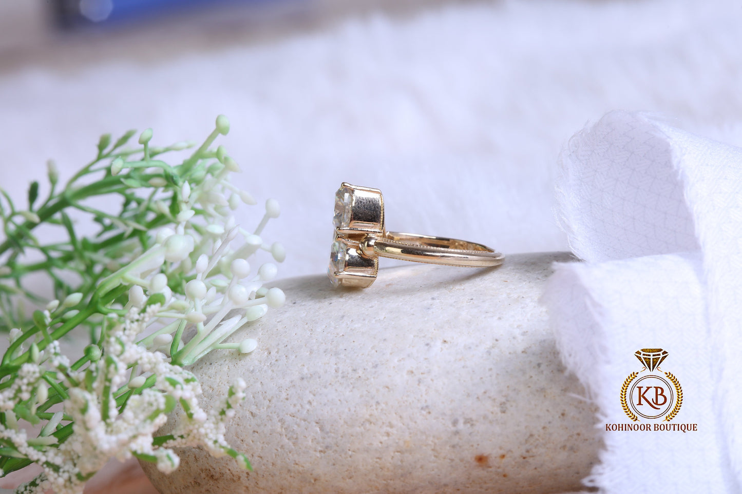 Oval Pear and Cushion Trilogy moissanite 3 stone Engagement Ring, Ring for her, Gift for Her, Right hand ring