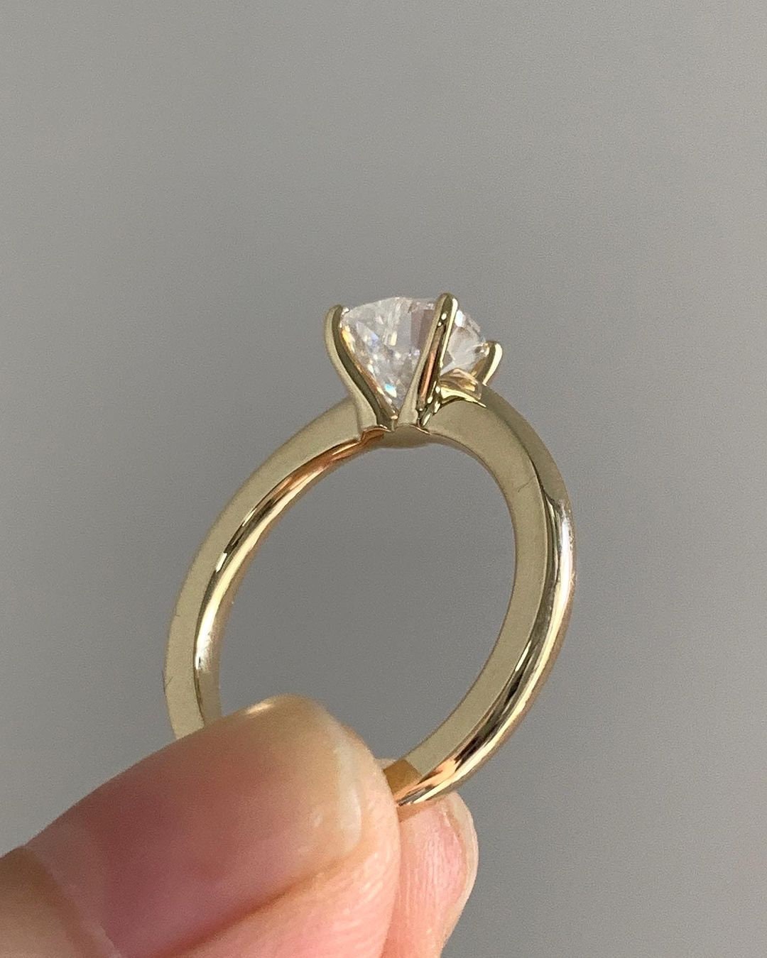 Heart Shaped Moissanite Solitaire Engagement Ring, Ring for her, ring for women, Classic solitaire ring, gift for her