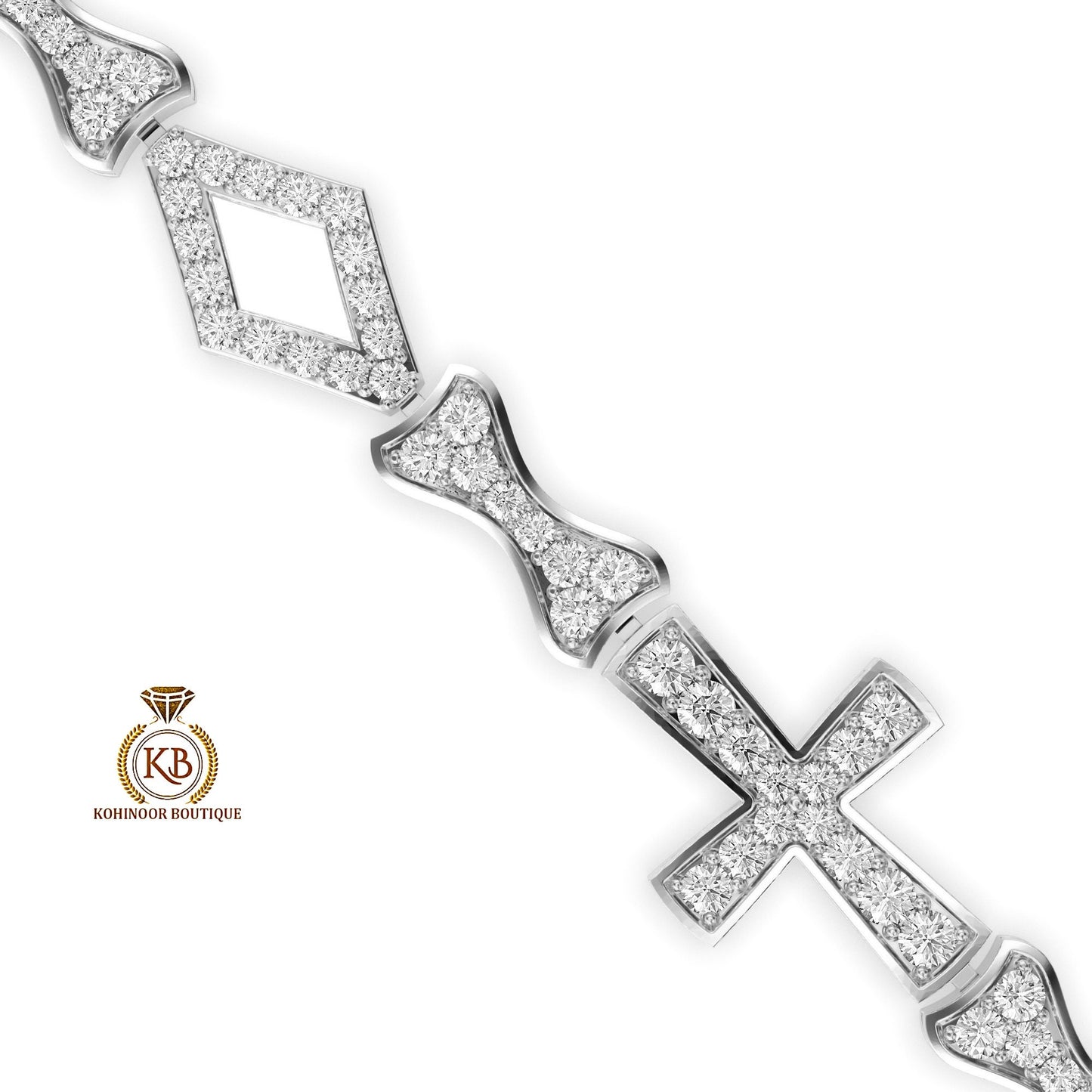 Moissanite Holy Jesus Christ cross Tennis Bracelet, Bracelet for women, Bracelet for her\girls, Anniversary\Birthday\Christmas gift