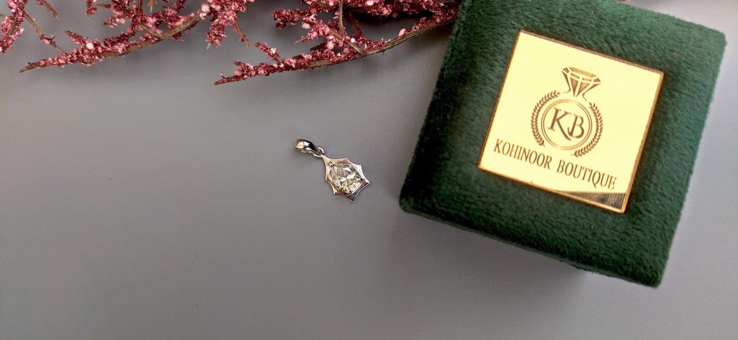 Pear cut Moissanite Pendant without chain, Pendant for women, Pendant for her, gift for mother,  classic solitaire stackable necklace