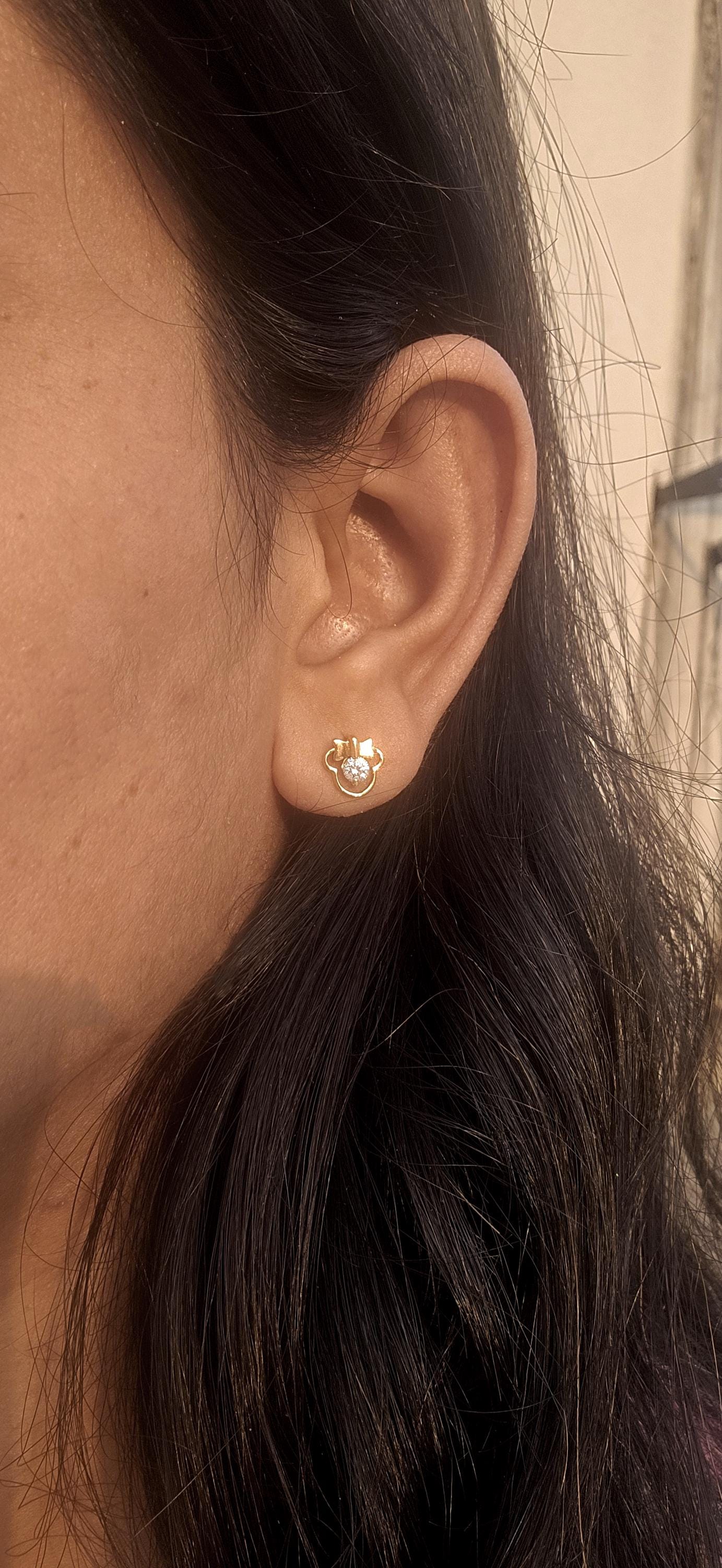 Micky Minnie mouse Stud Earrings, Push back Earrings, earrings for small girls, studs for girls, Christmas birthday gift for daughter sister