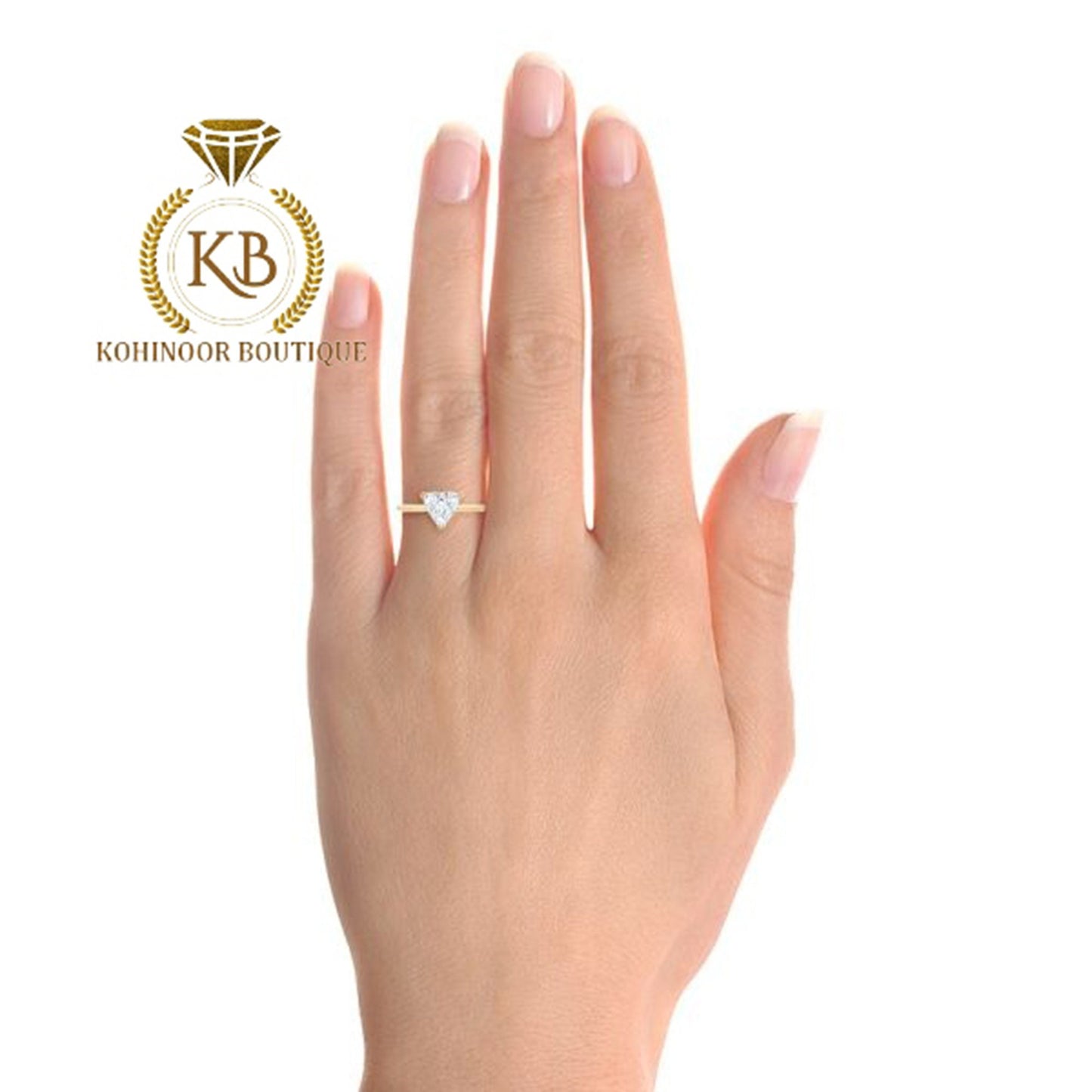 Trillion\trilliant Moissanite solitaire Engagement\Bridal\propose\anniversary Ring with White\Yellow\Rose Gold