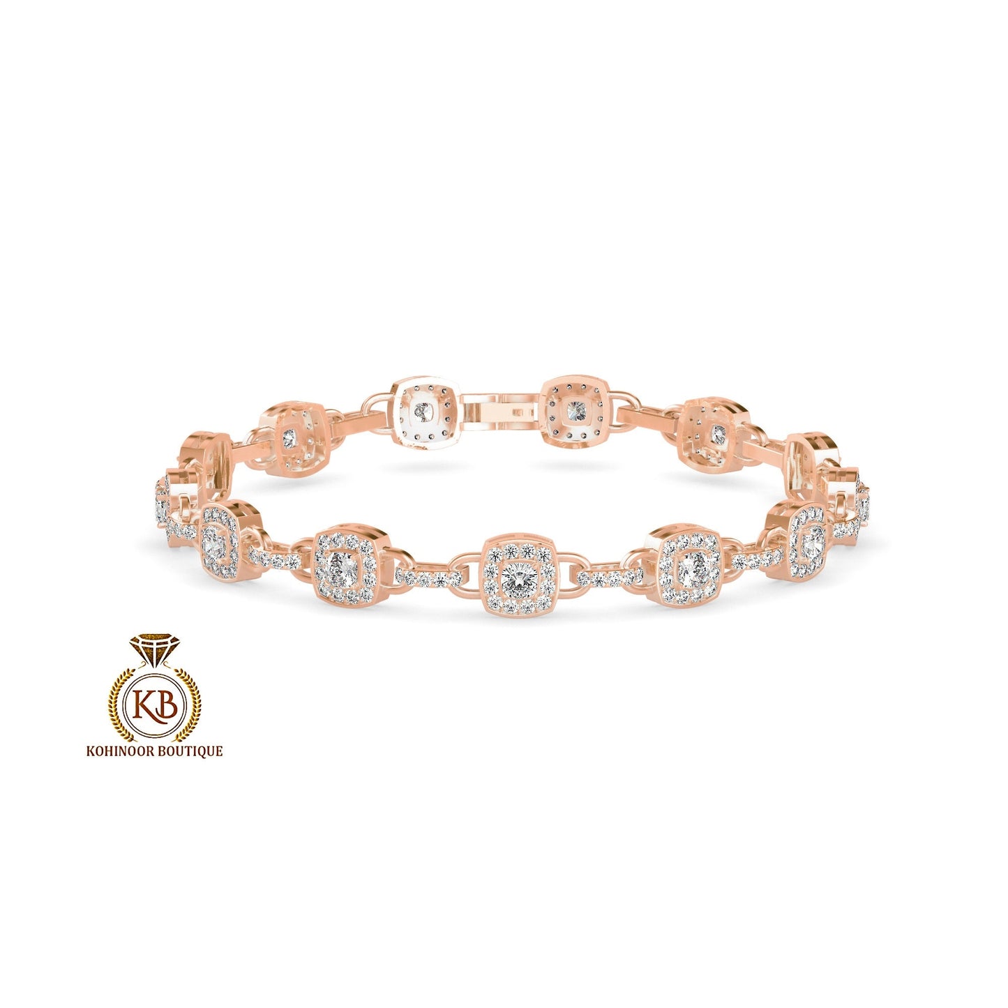 Moissanite Cushion cut Tennis Bracelet, Bracelet for women, Bracelet for her\girls, Anniversary\Birthday\Christmas gift